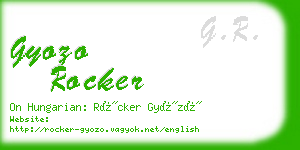 gyozo rocker business card